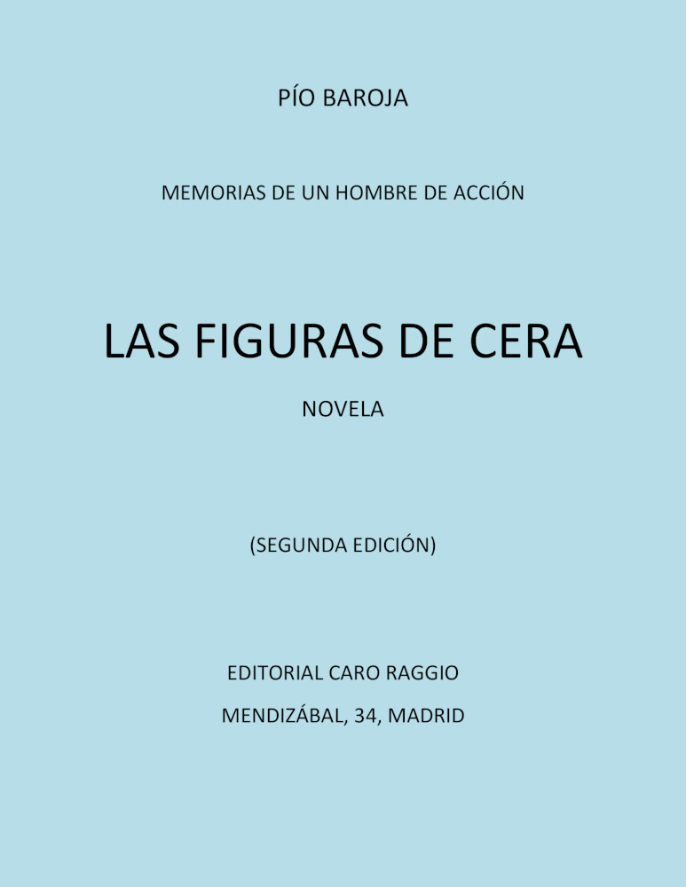 Las figuras de cera: novela cover