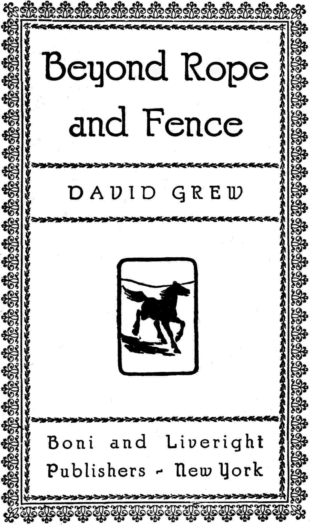 Beyond Rope and Fence cover