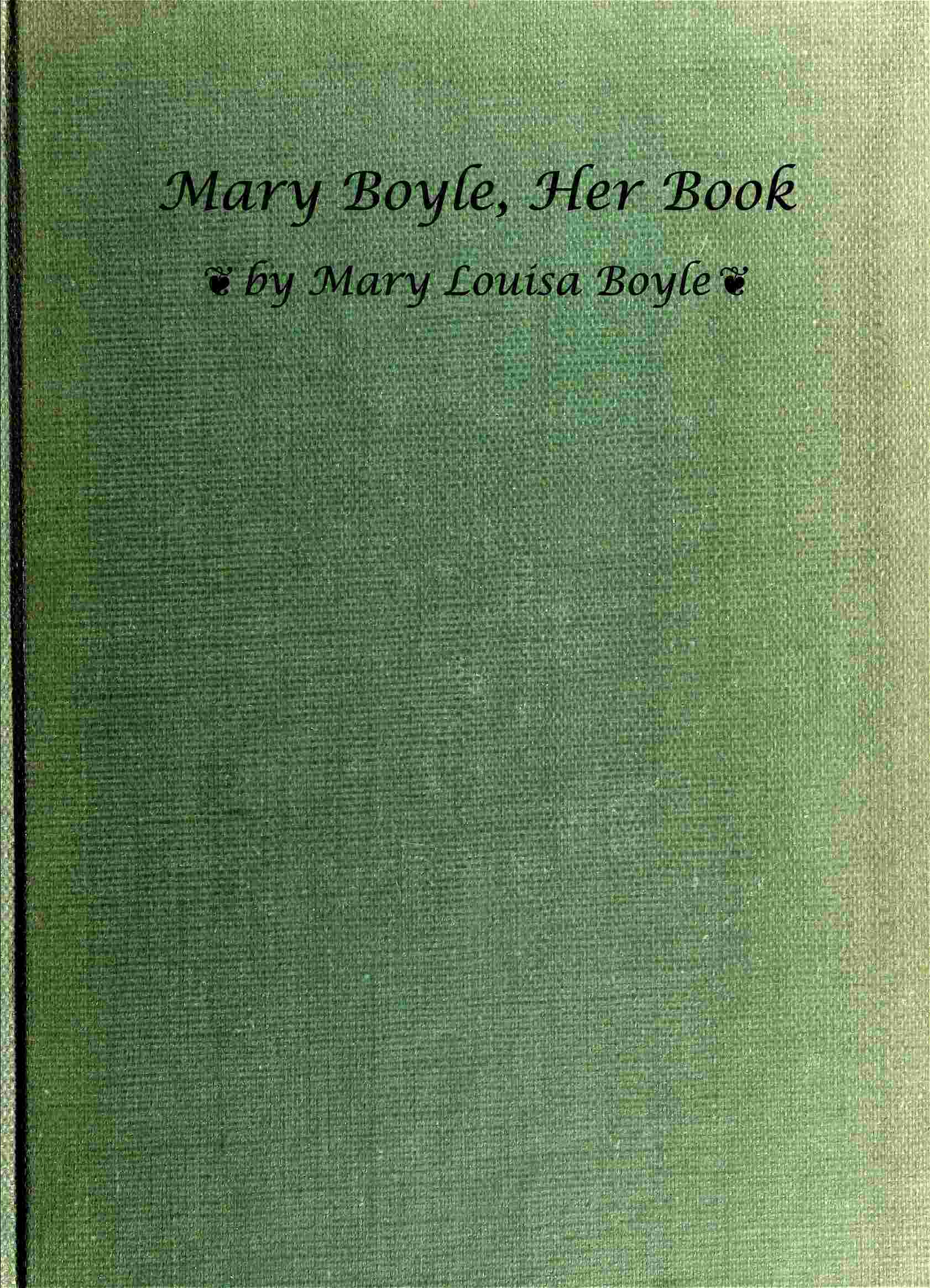 Mary Boyle, her book cover