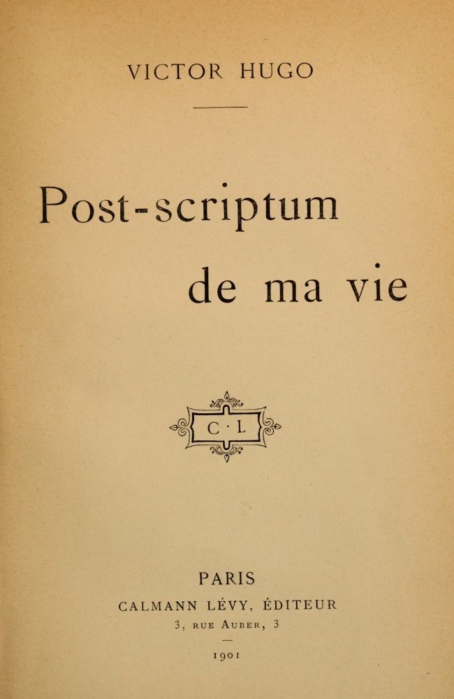 Post-scriptum de ma vie cover