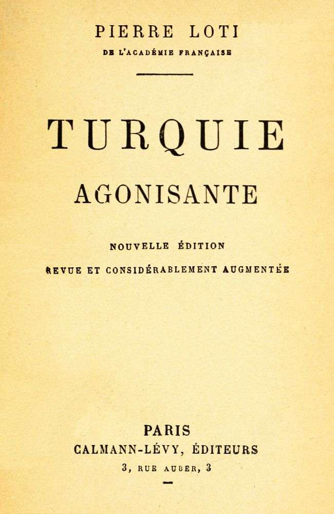 Turquie agonisante cover