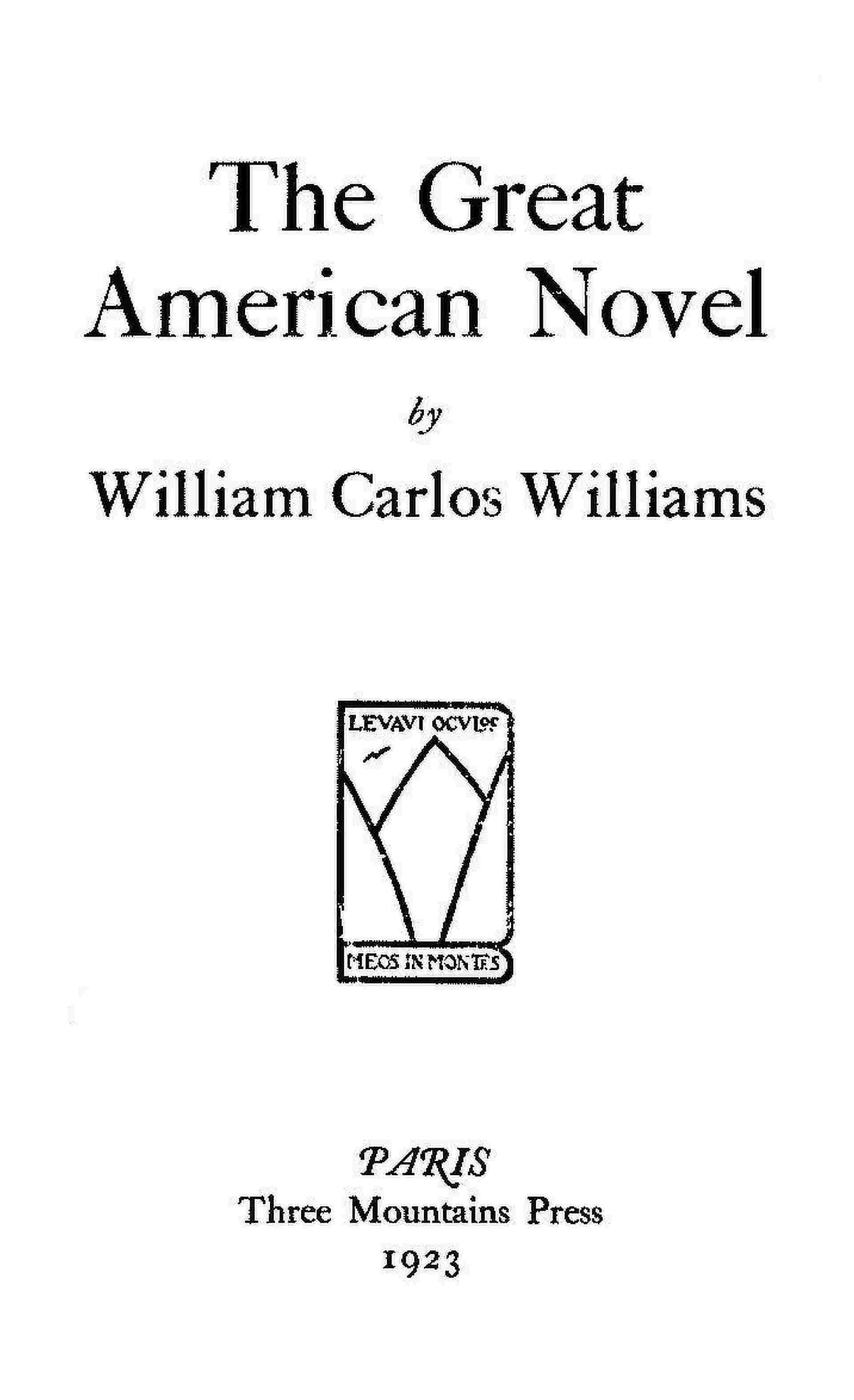 The Great American Novel cover