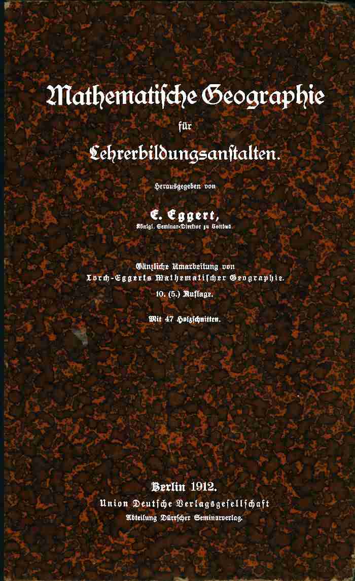Mathematische Geographie für Lehrerbildungsanstalten cover