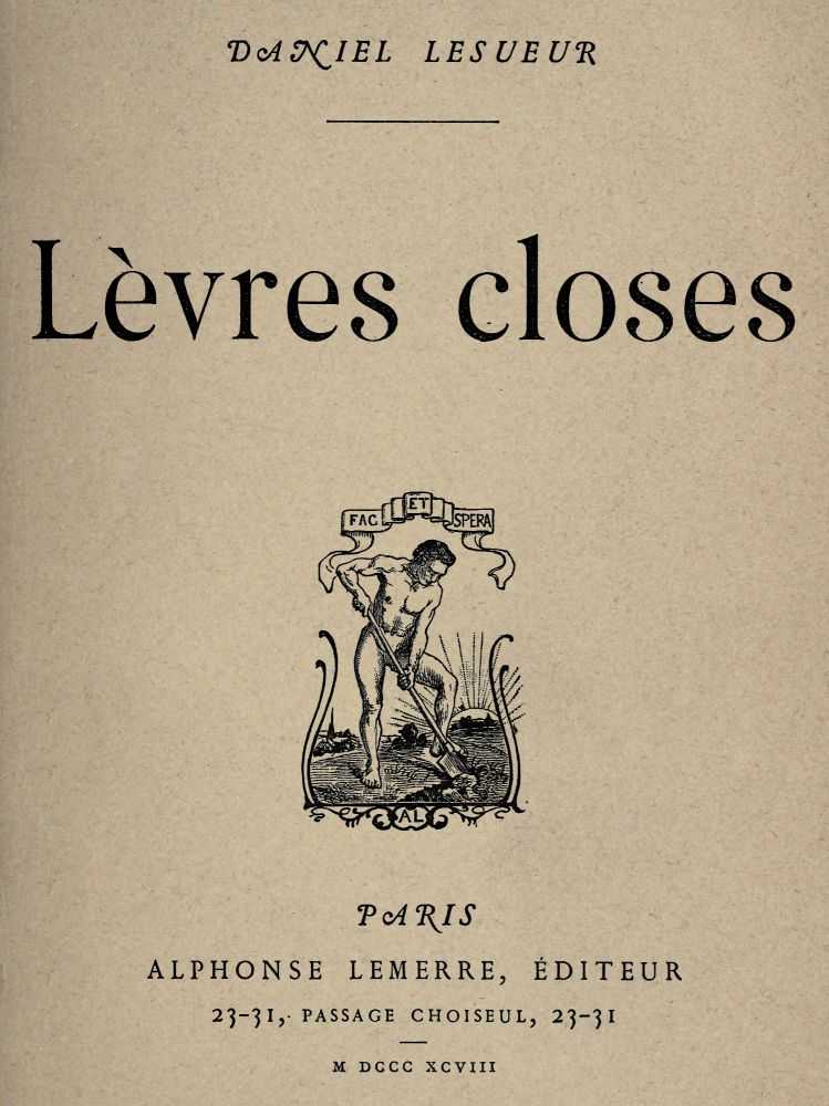 Lèvres closes cover