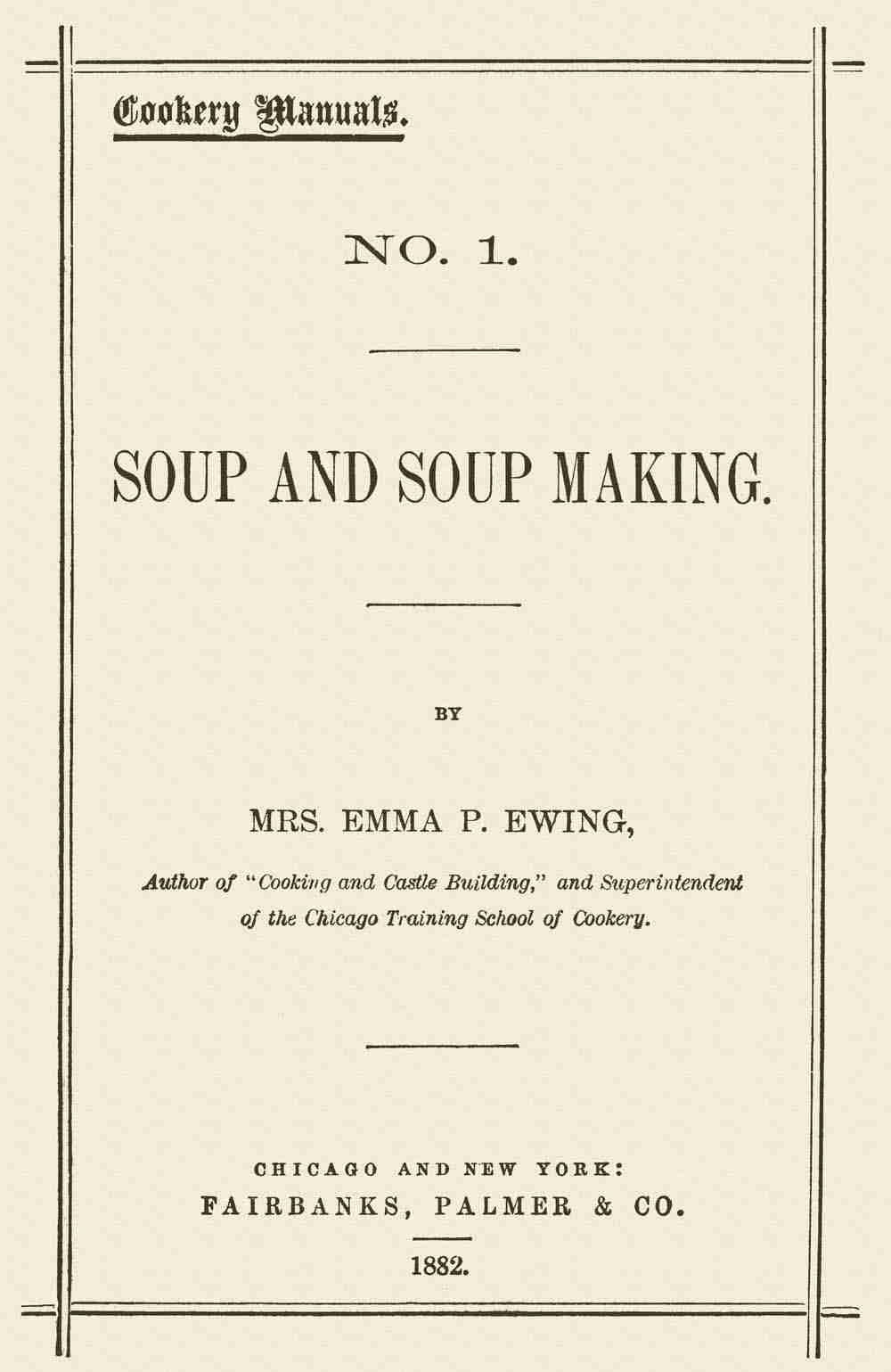 Soup and Soup Making cover