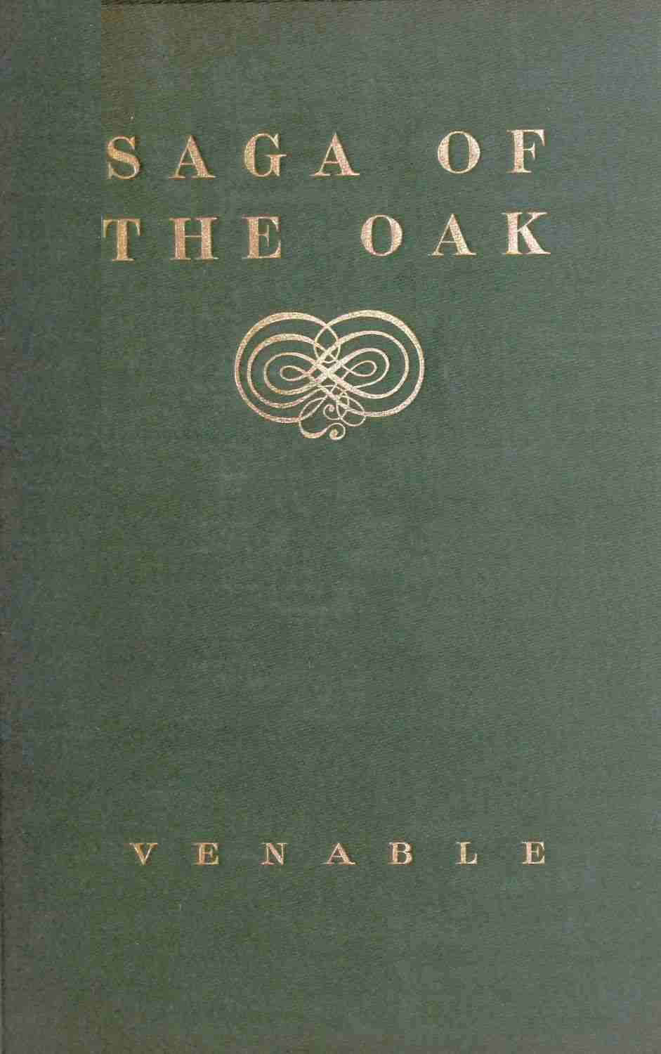 Saga of the oak, and other poems cover