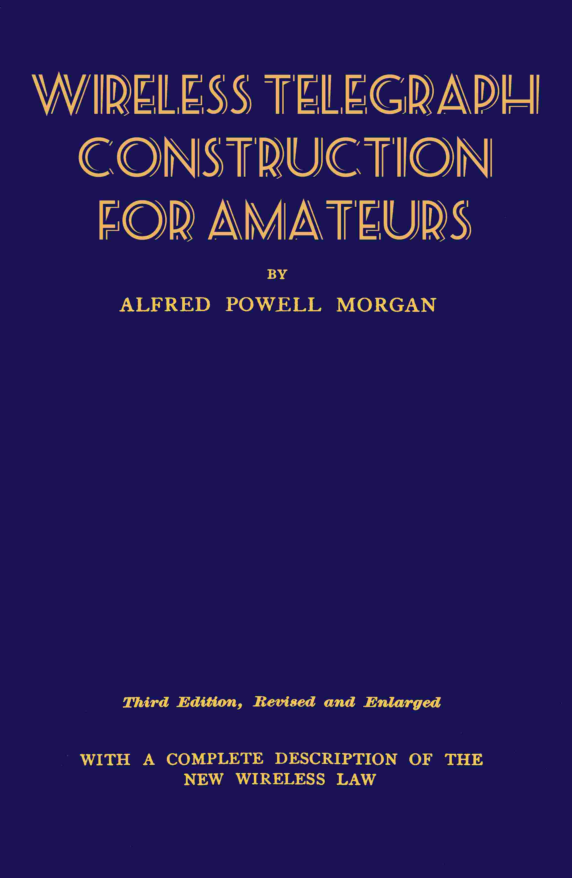Wireless Telegraph Construction For Amateurs cover