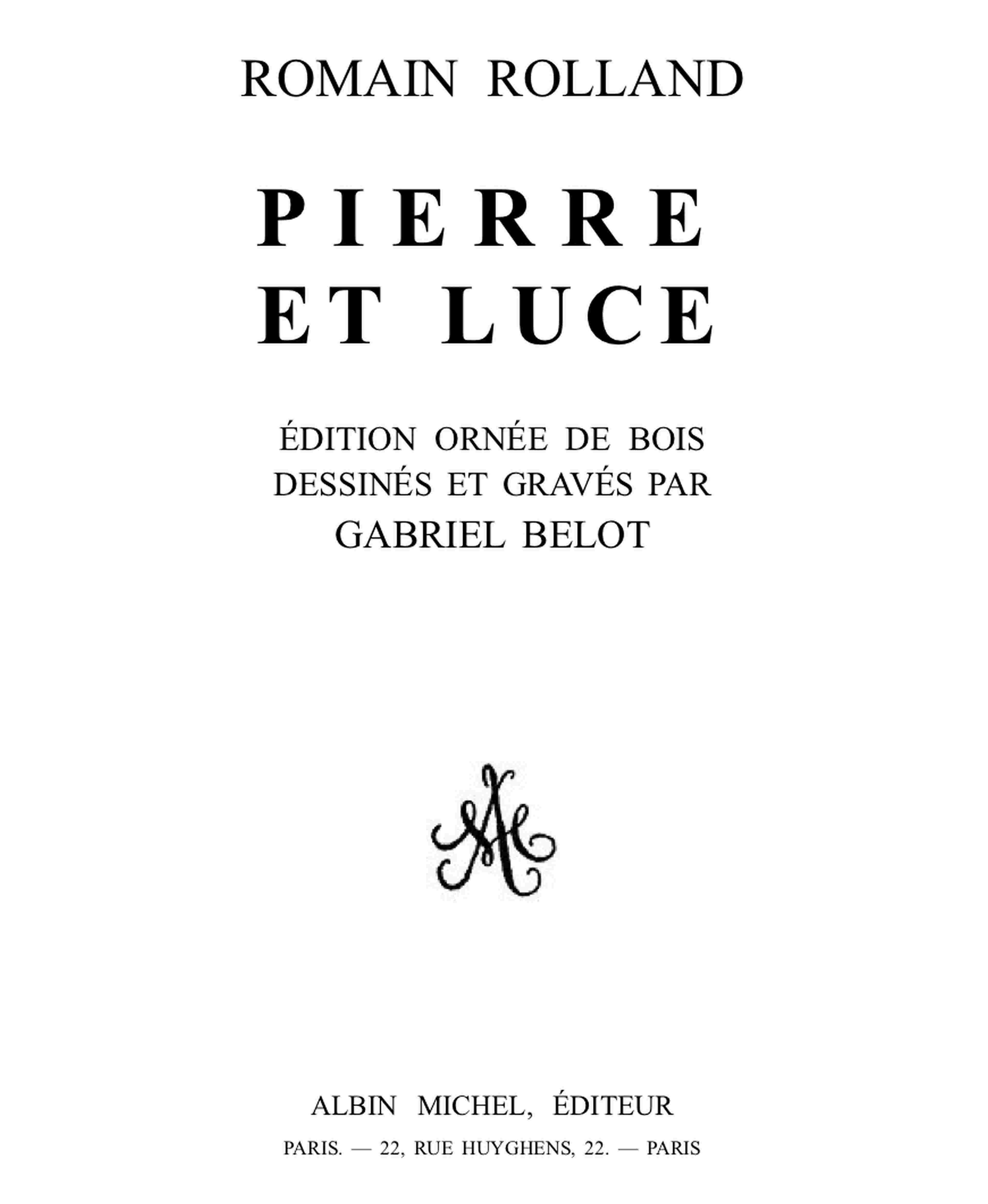 Pierre et Luce cover