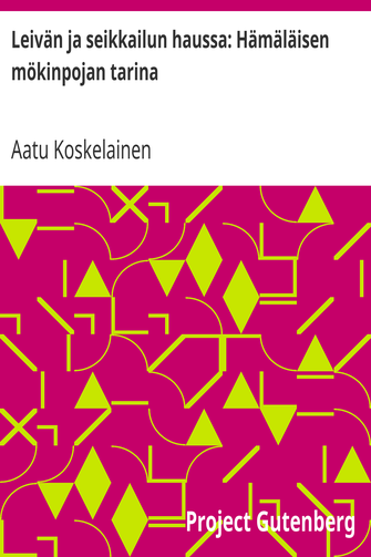 Leivän ja seikkailun haussa: Hämäläisen mökinpojan tarina cover