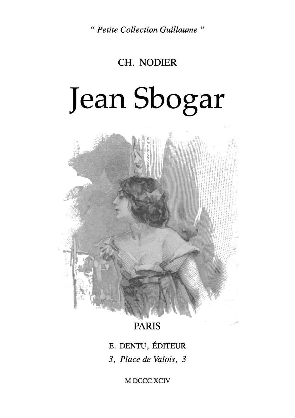 Jean Sbogar cover