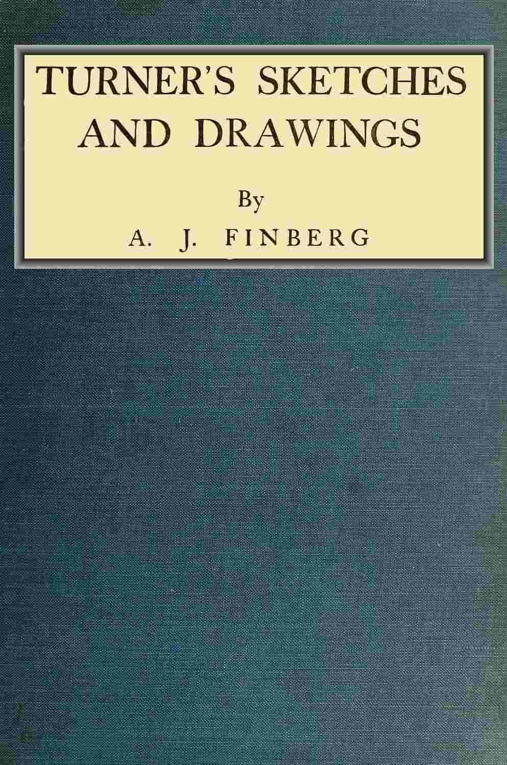 Turner's Sketches and Drawings cover