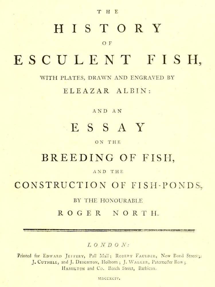 The History of Esculent Fish cover