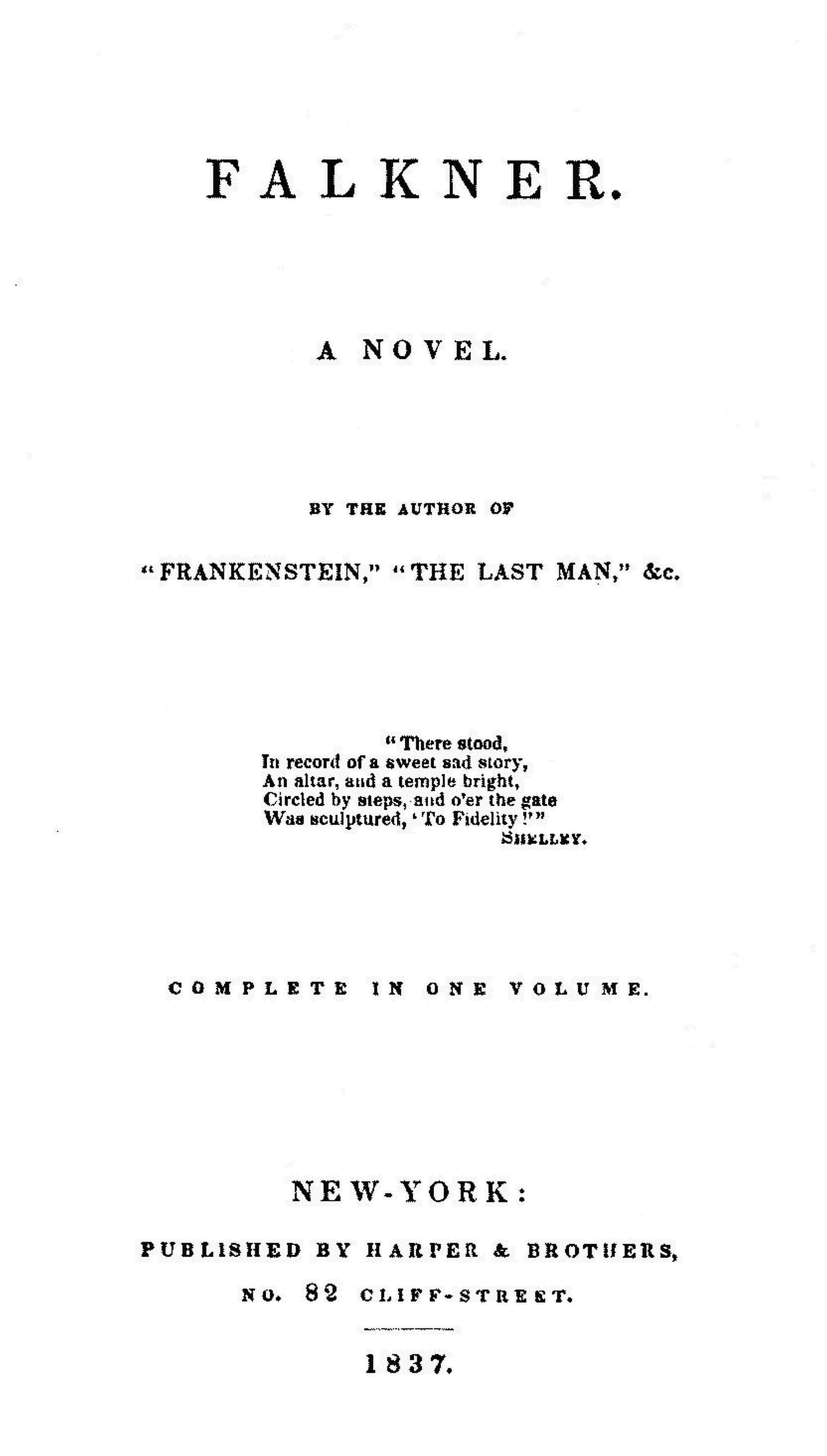 Falkner: A Novel cover