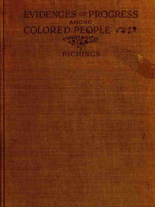 Evidences of Progress Among Colored People cover