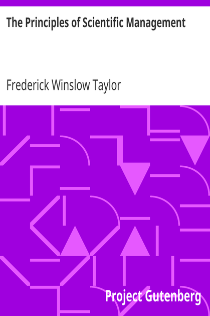 The Principles of Scientific Management cover