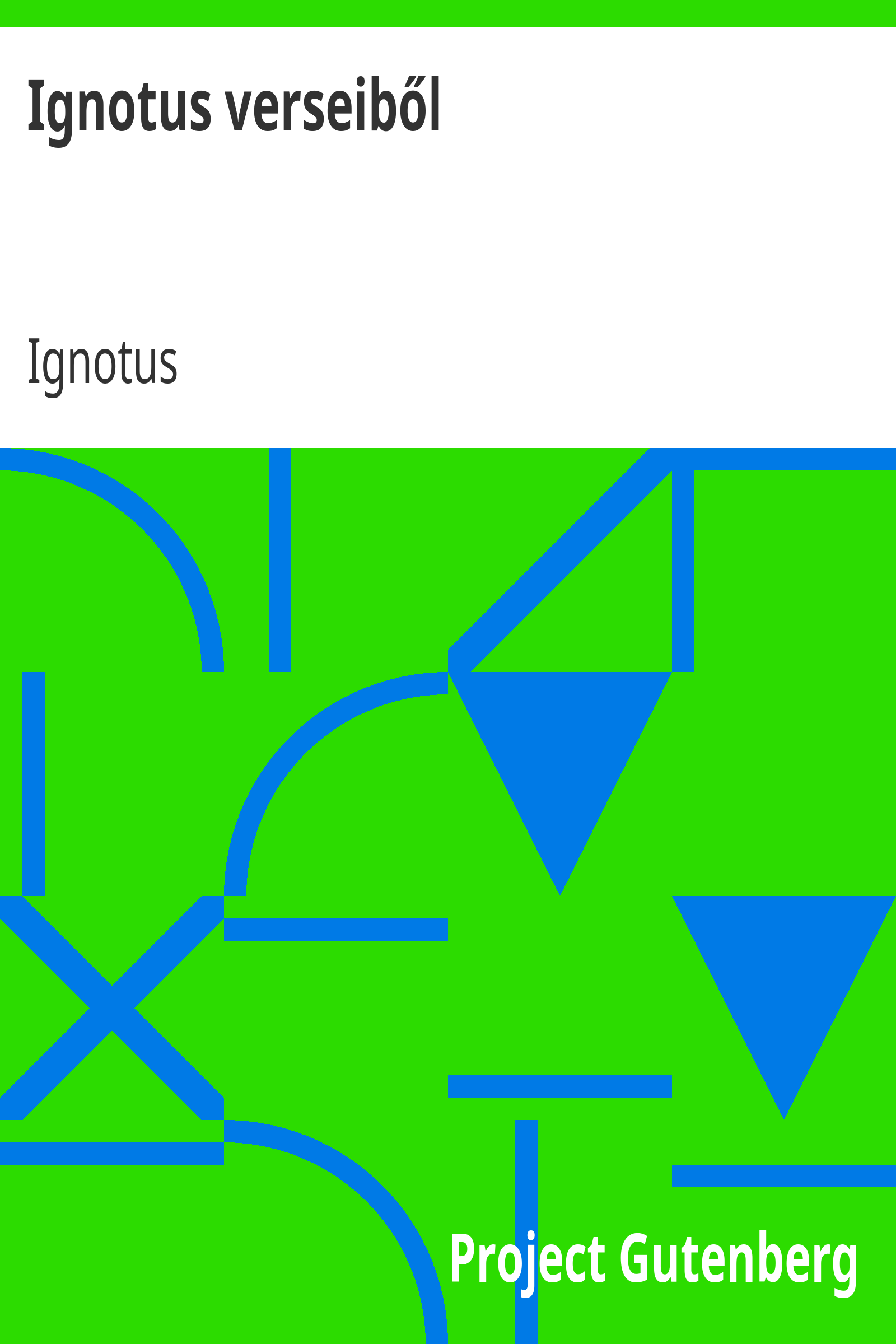Ignotus verseiből cover
