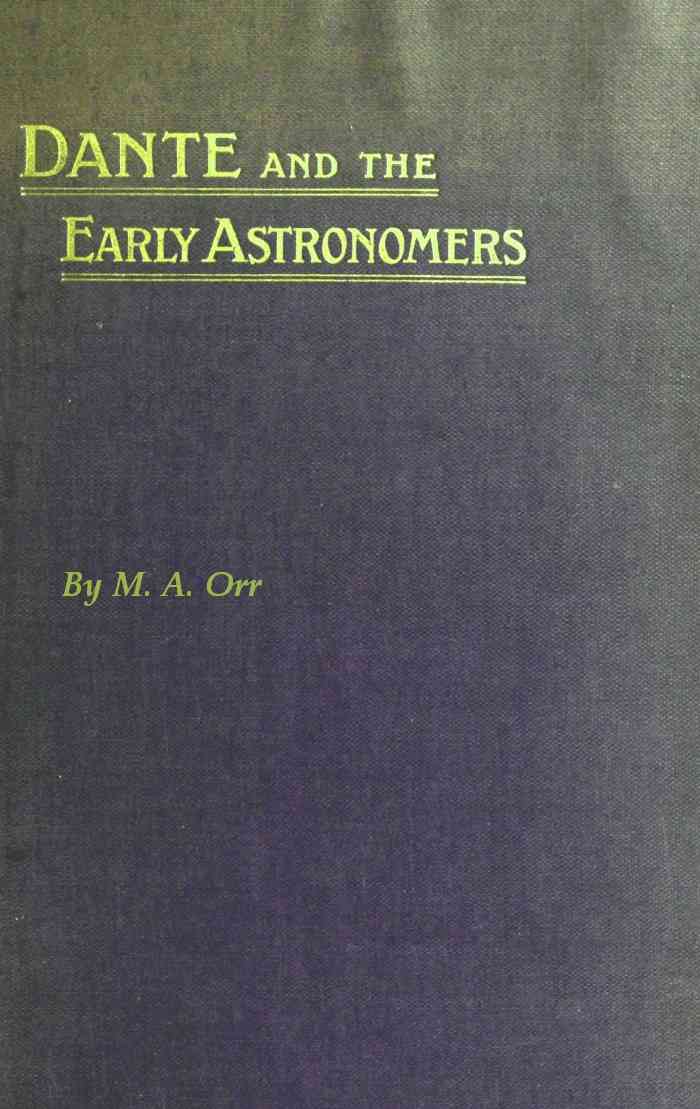 Dante and the early astronomers cover