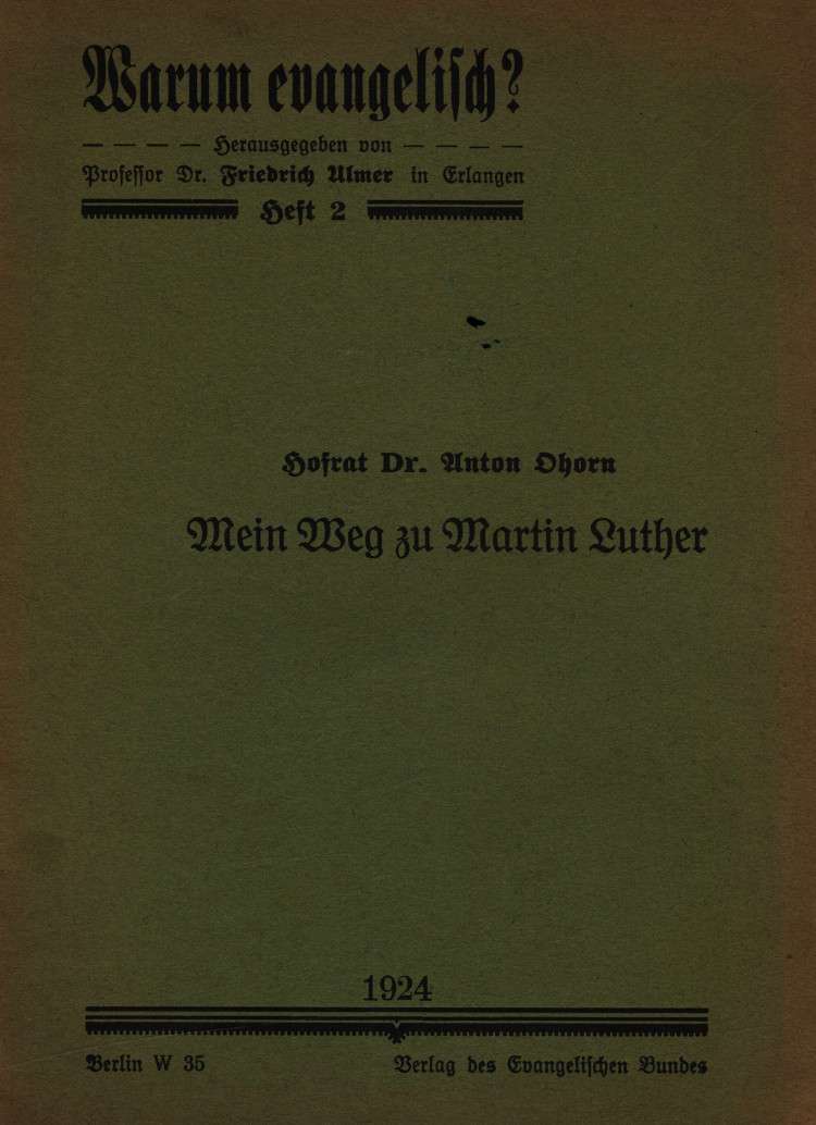 Mein Weg zu Martin Luther cover