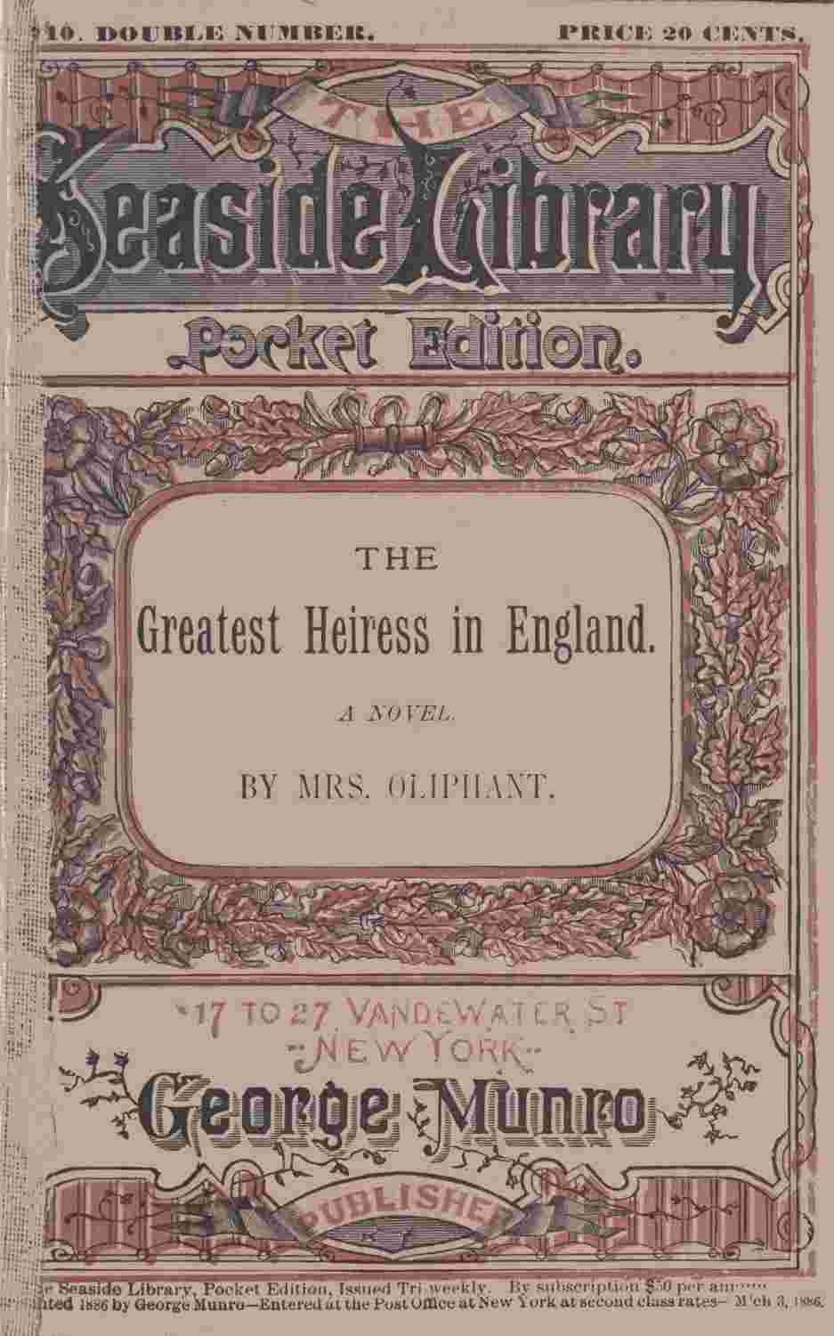The Greatest Heiress in England cover