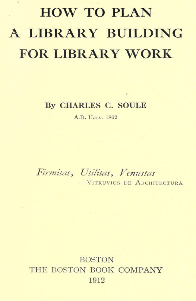 How to plan a library building for library work cover