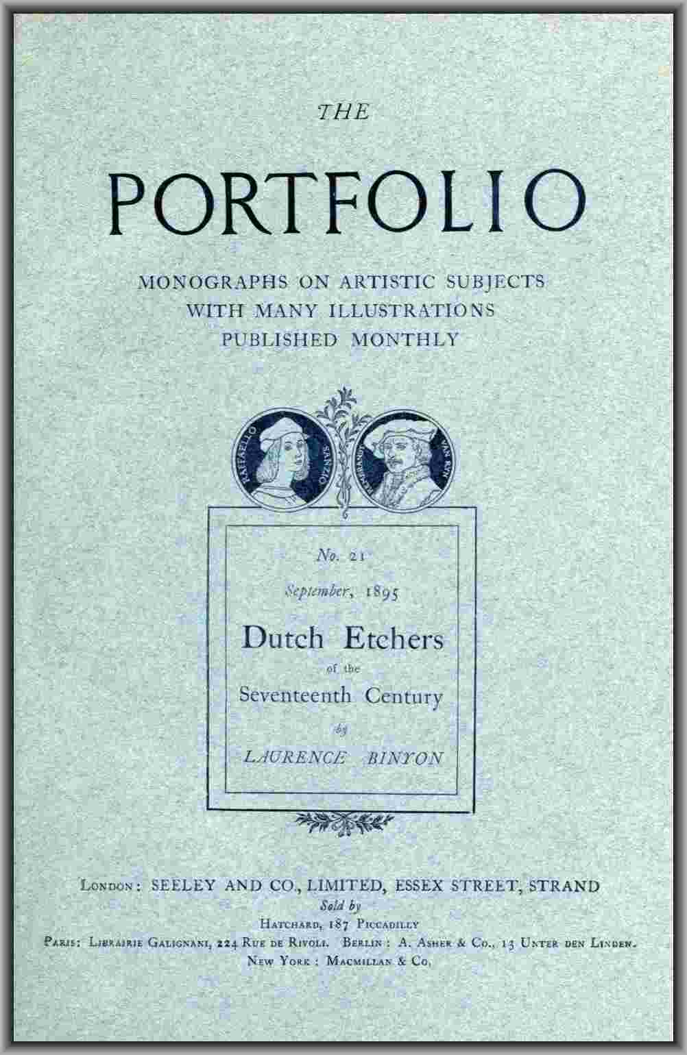 Dutch Etchers of the Seventeenth Century cover
