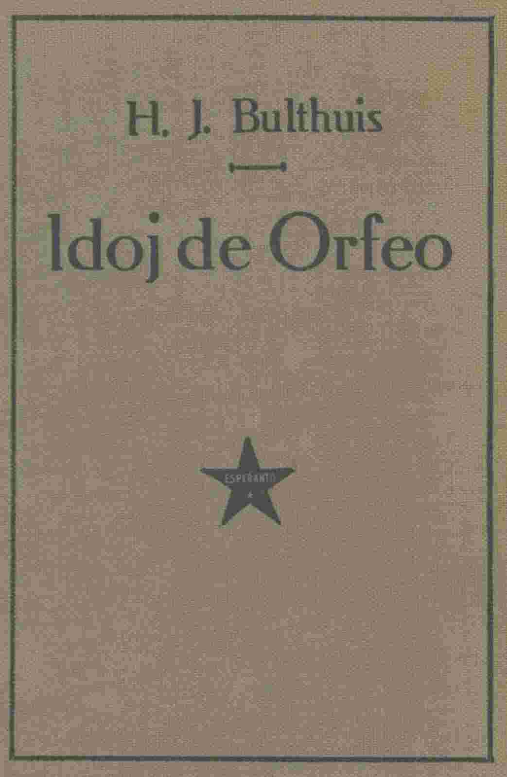Idoj de Orfeo cover