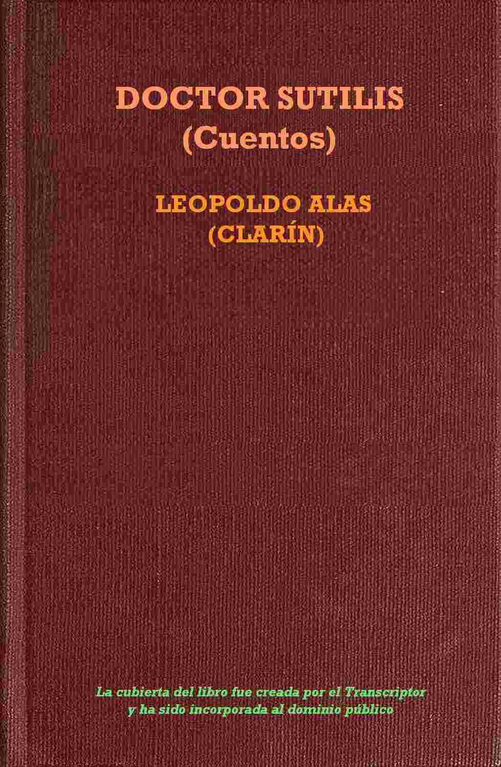 Doctor Sutilis (Cuentos) cover