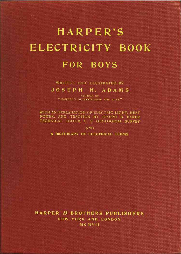 Harper's Electricity Book for Boys cover