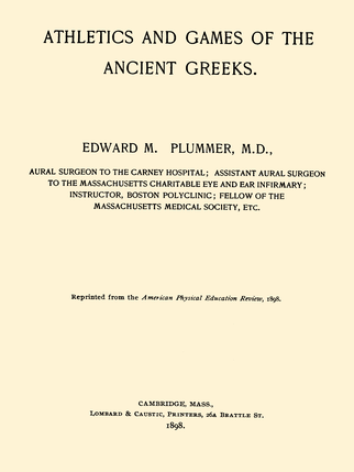 Athletics and Games of the Ancient Greeks cover