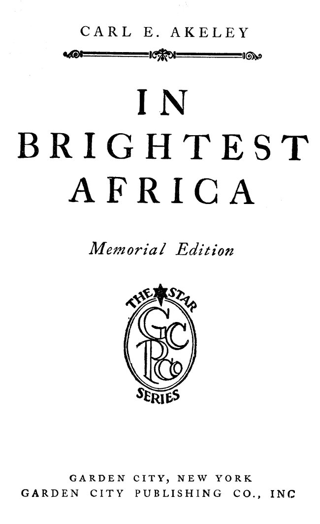 In Brightest Africa cover