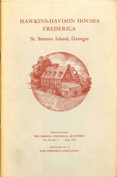 Hawkins-Davison Houses, Frederica, St. Simons Island, Georgia cover