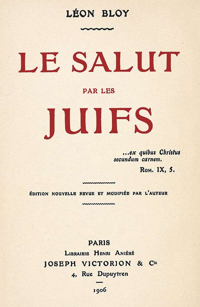 Le Salut par les Juifs cover