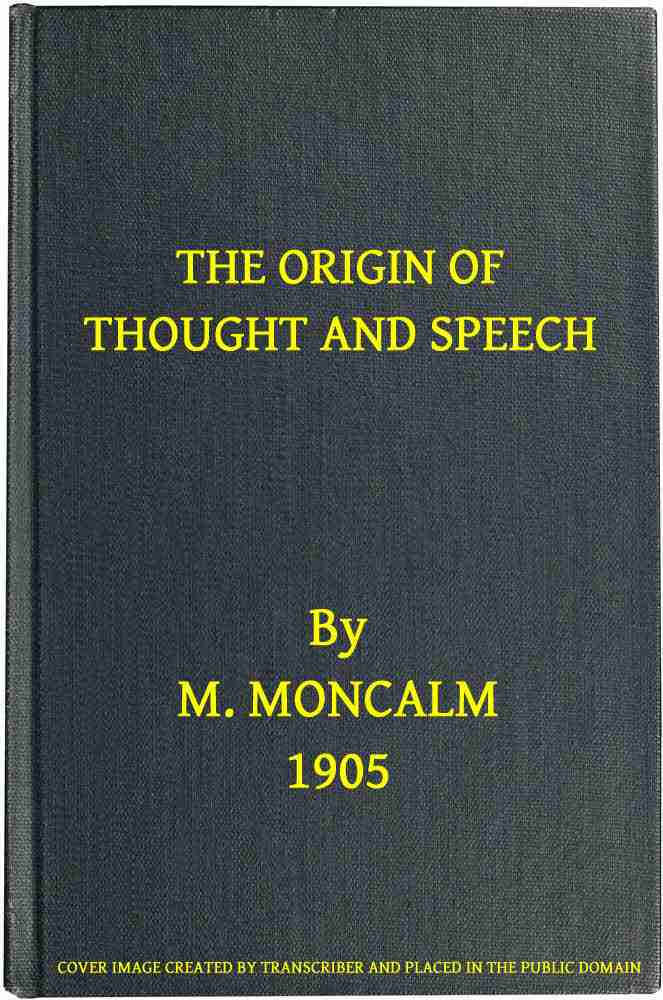 The Origin of Thought and Speech cover