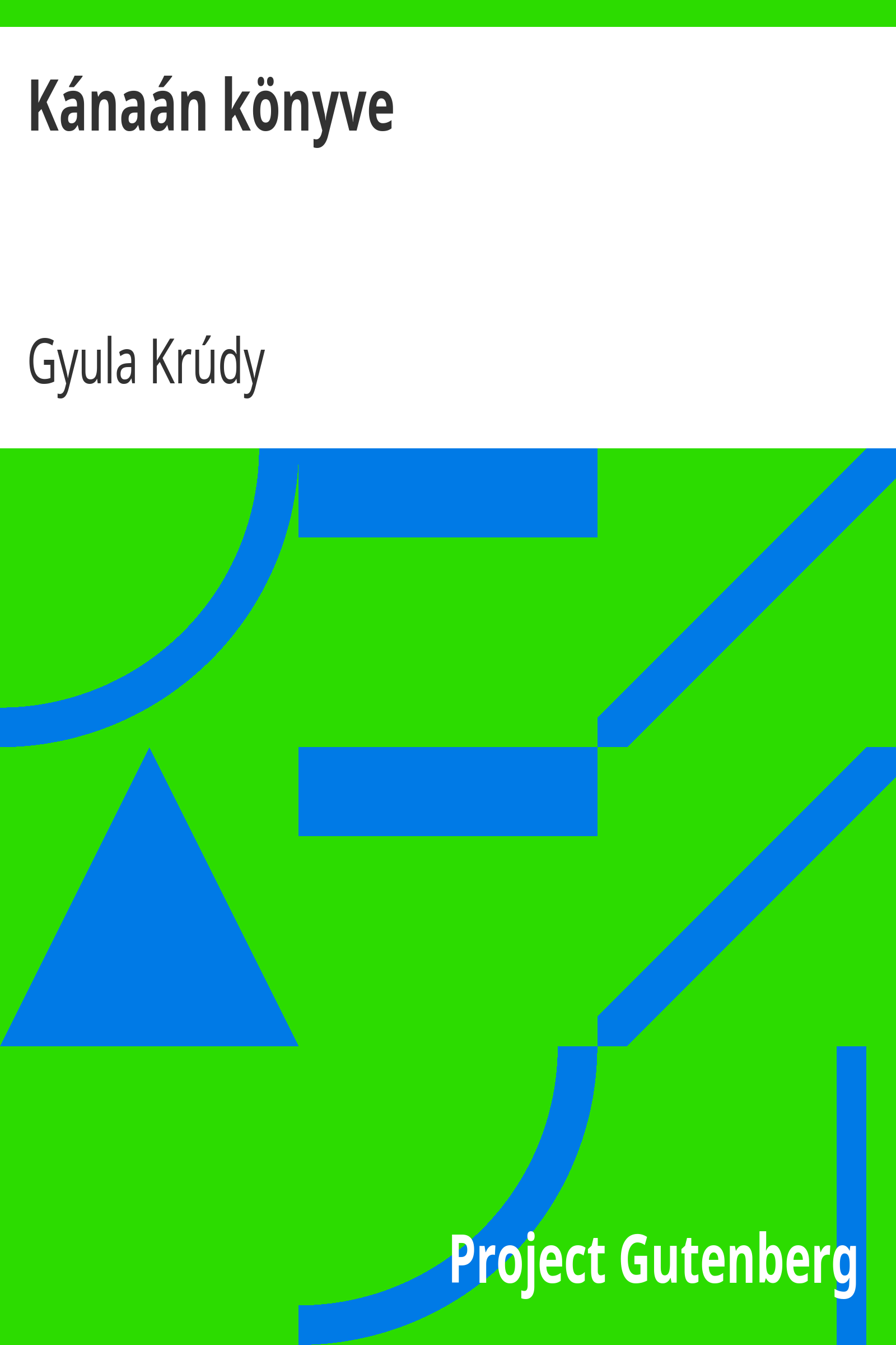Kánaán könyve cover