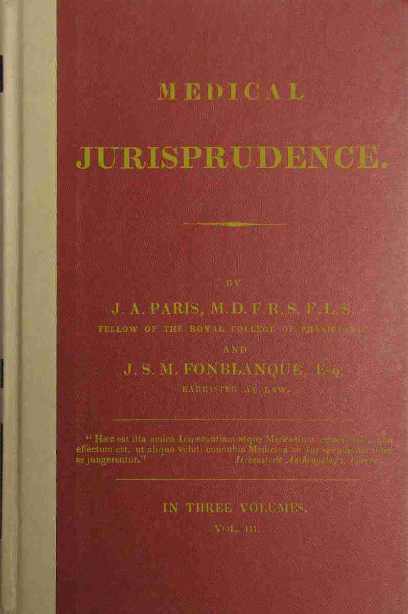 Medical Jurisprudence, Volume 3 (of 3) cover