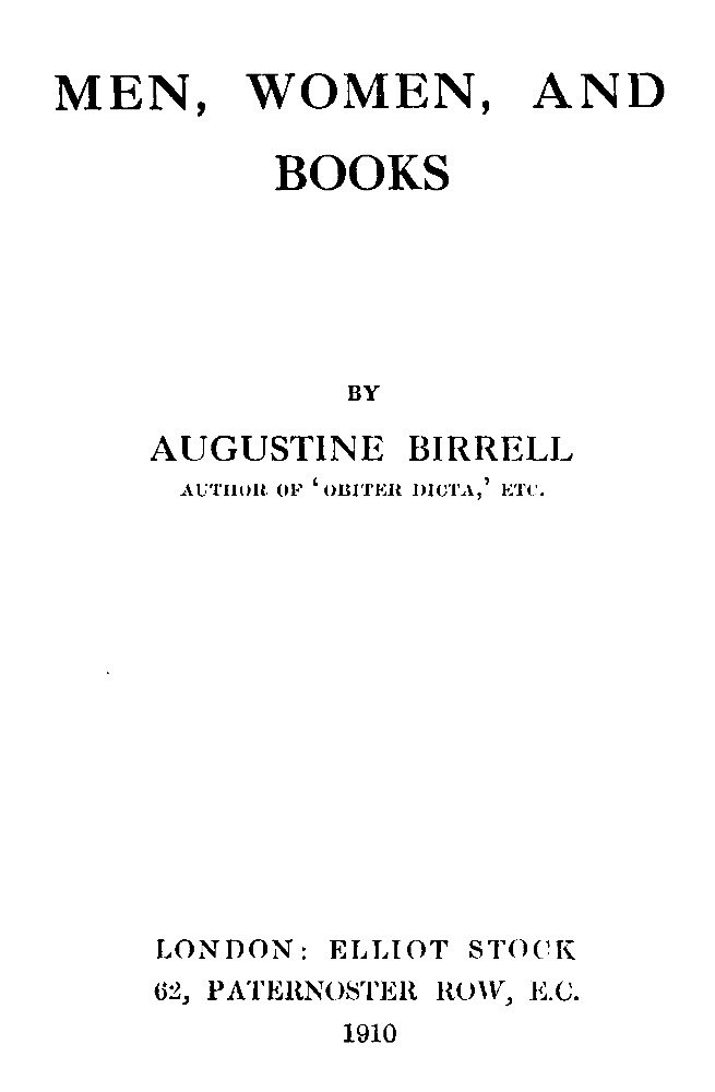 Men, Women, and Books cover