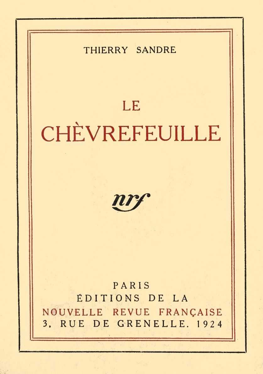 Le Chèvrefeuille: Roman cover