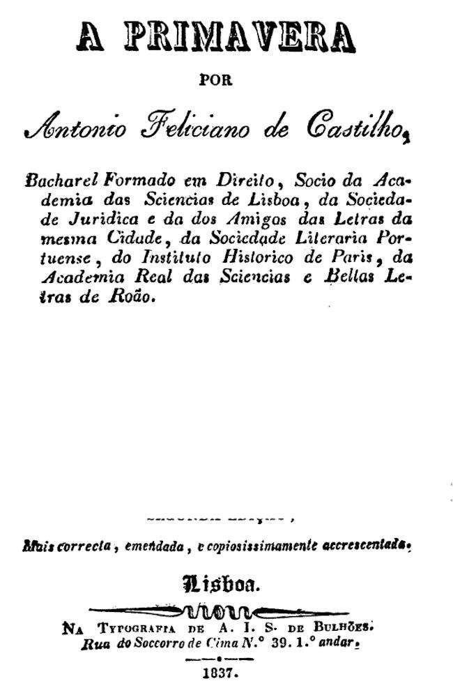A Primavera cover