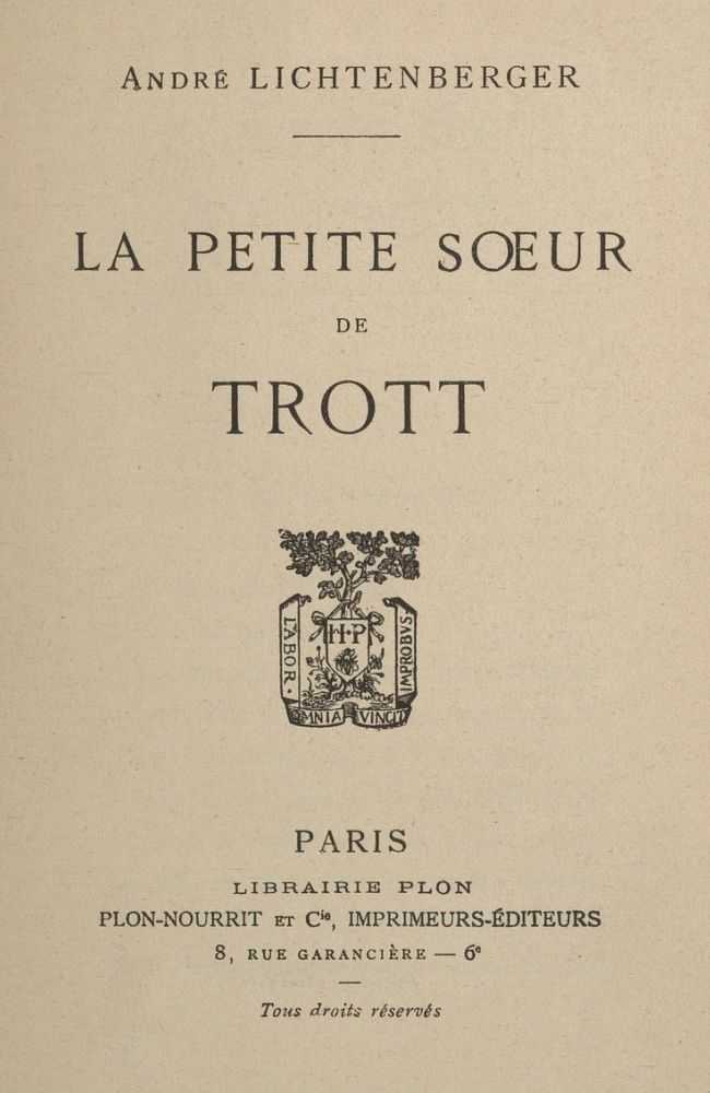 La petite sœur de Trott cover