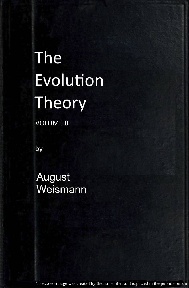 The Evolution Theory, Vol. 2 of 2 cover