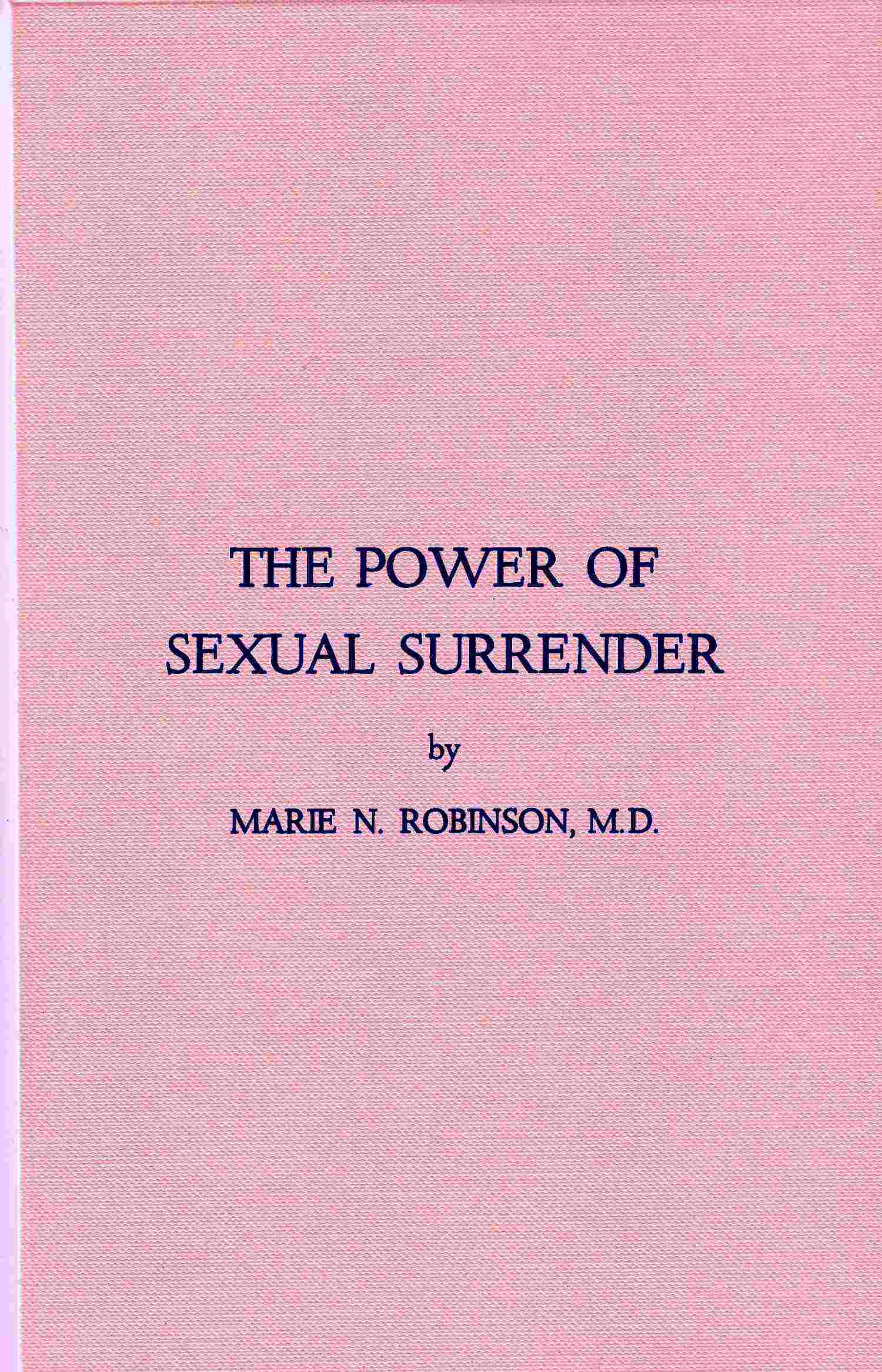 The Power of Sexual Surrender cover
