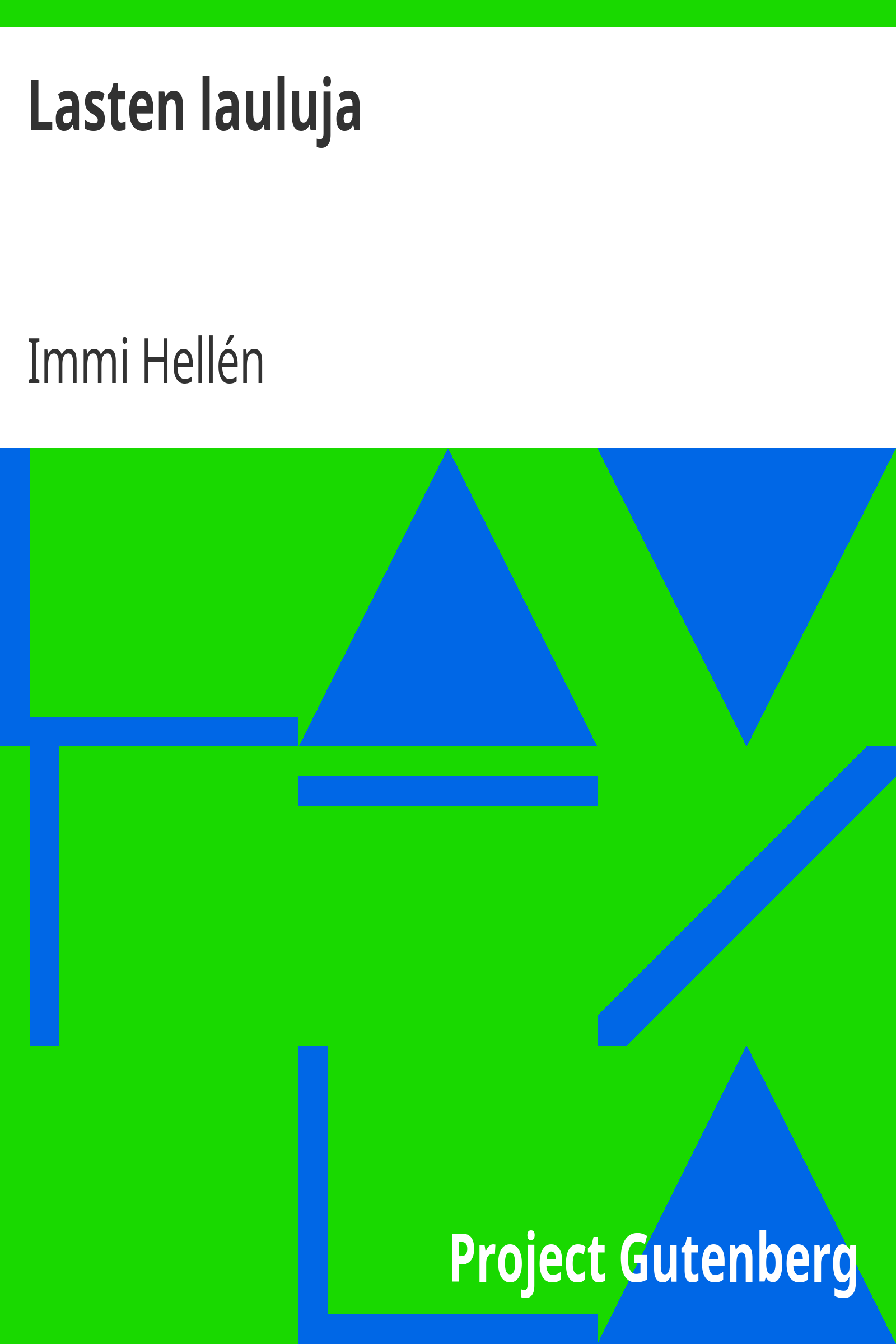 Lasten lauluja cover