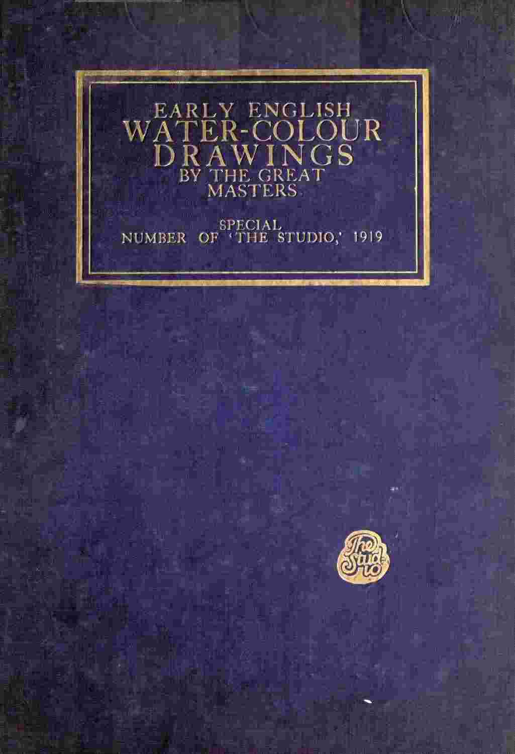 Early English Water-Colour Drawings of the Great Masters cover