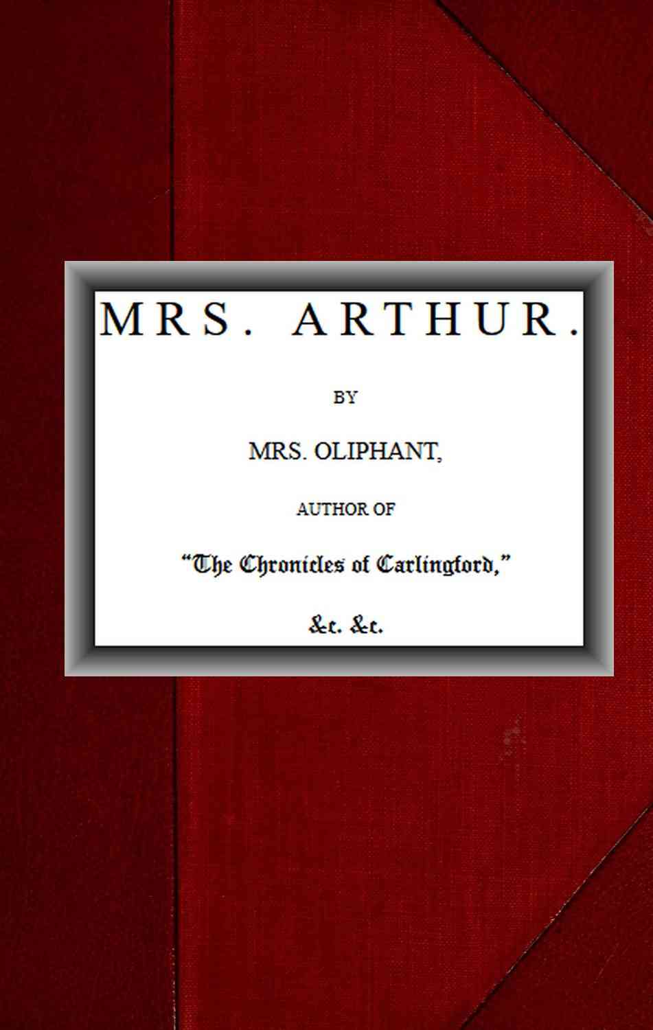 Mrs. Arthur; vol. 1 of 3 cover