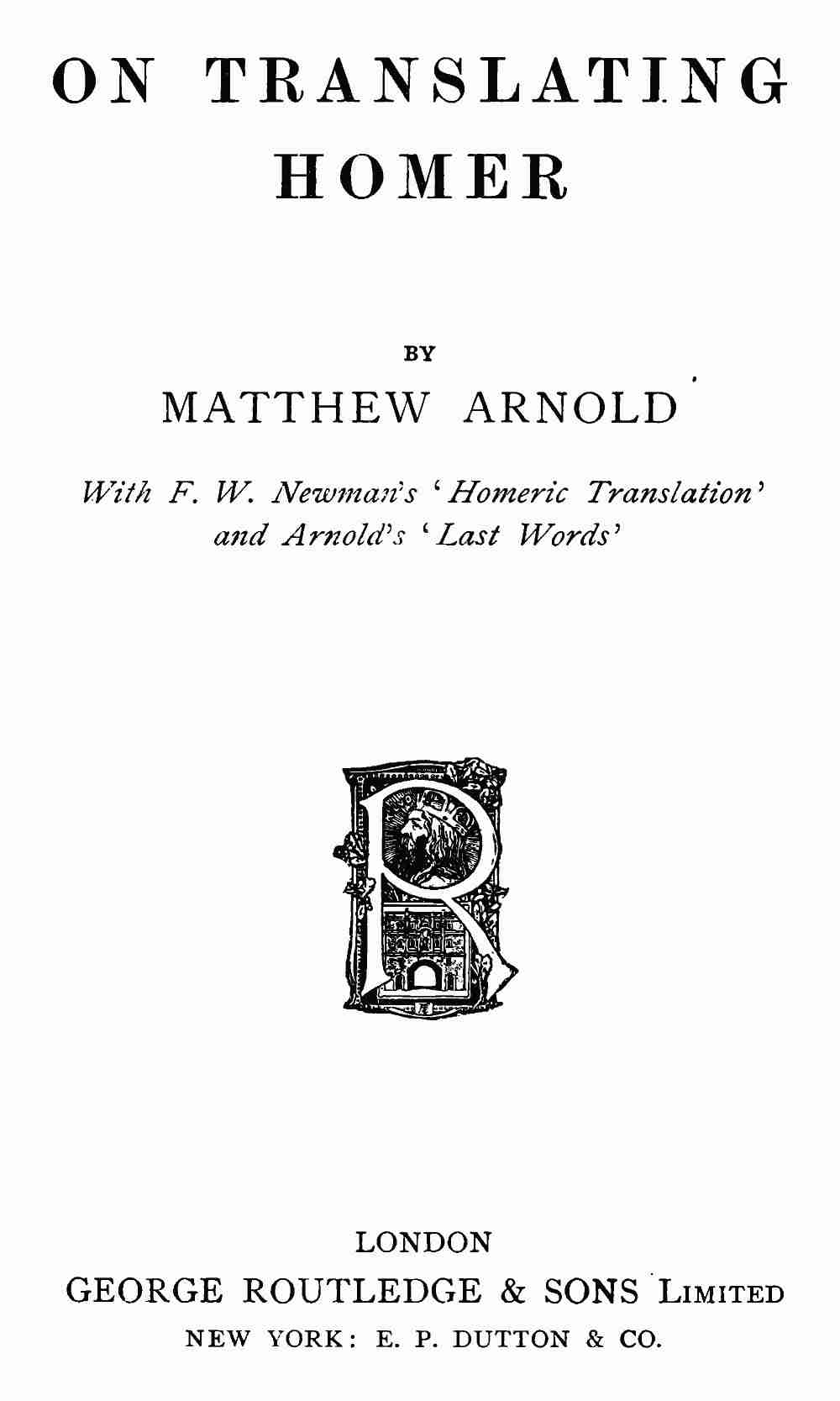 On Translating Homer cover