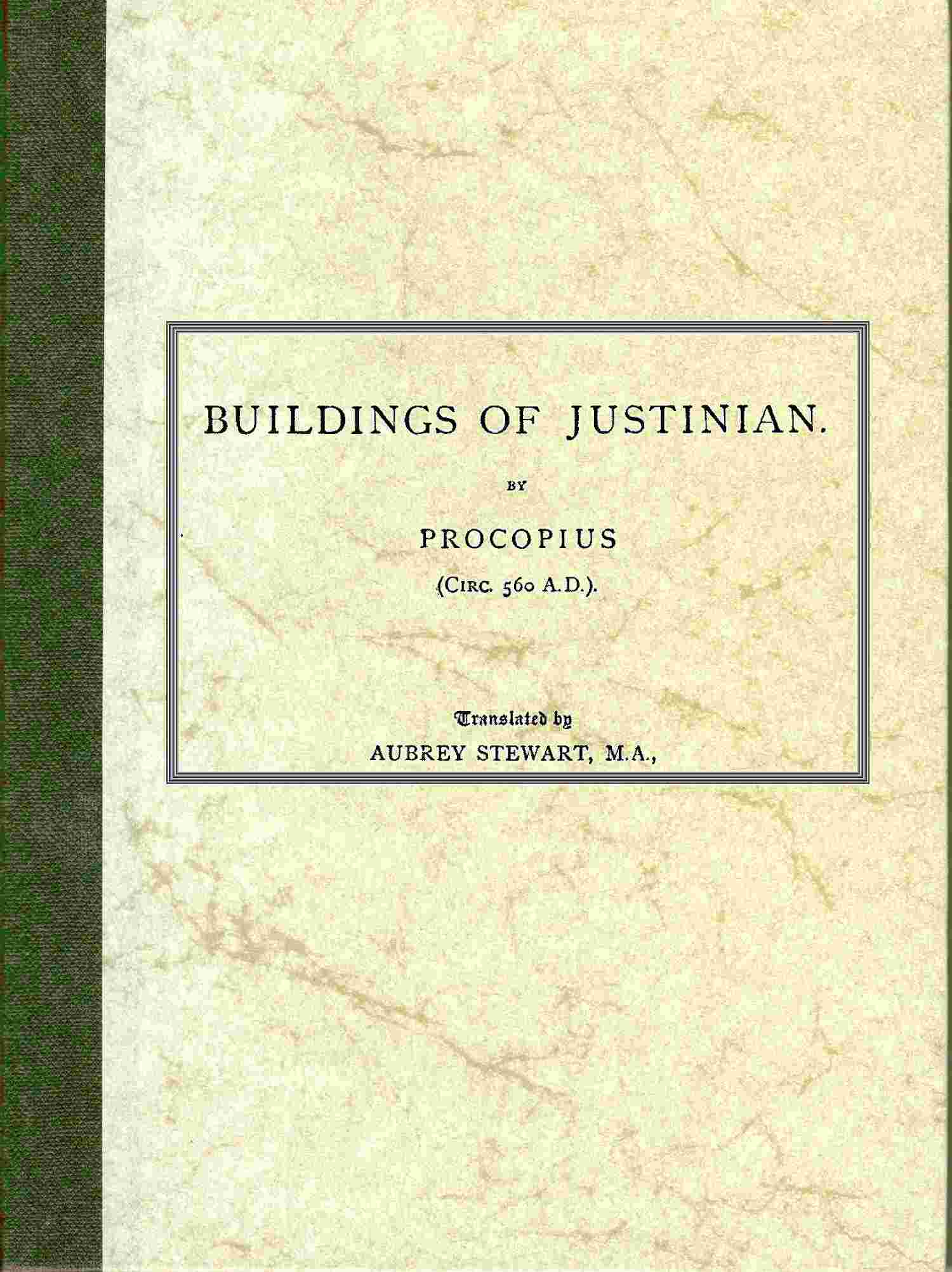 Of the Buildings of Justinian cover