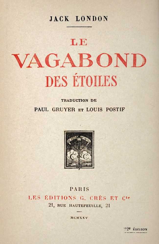 Le vagabond des étoiles cover
