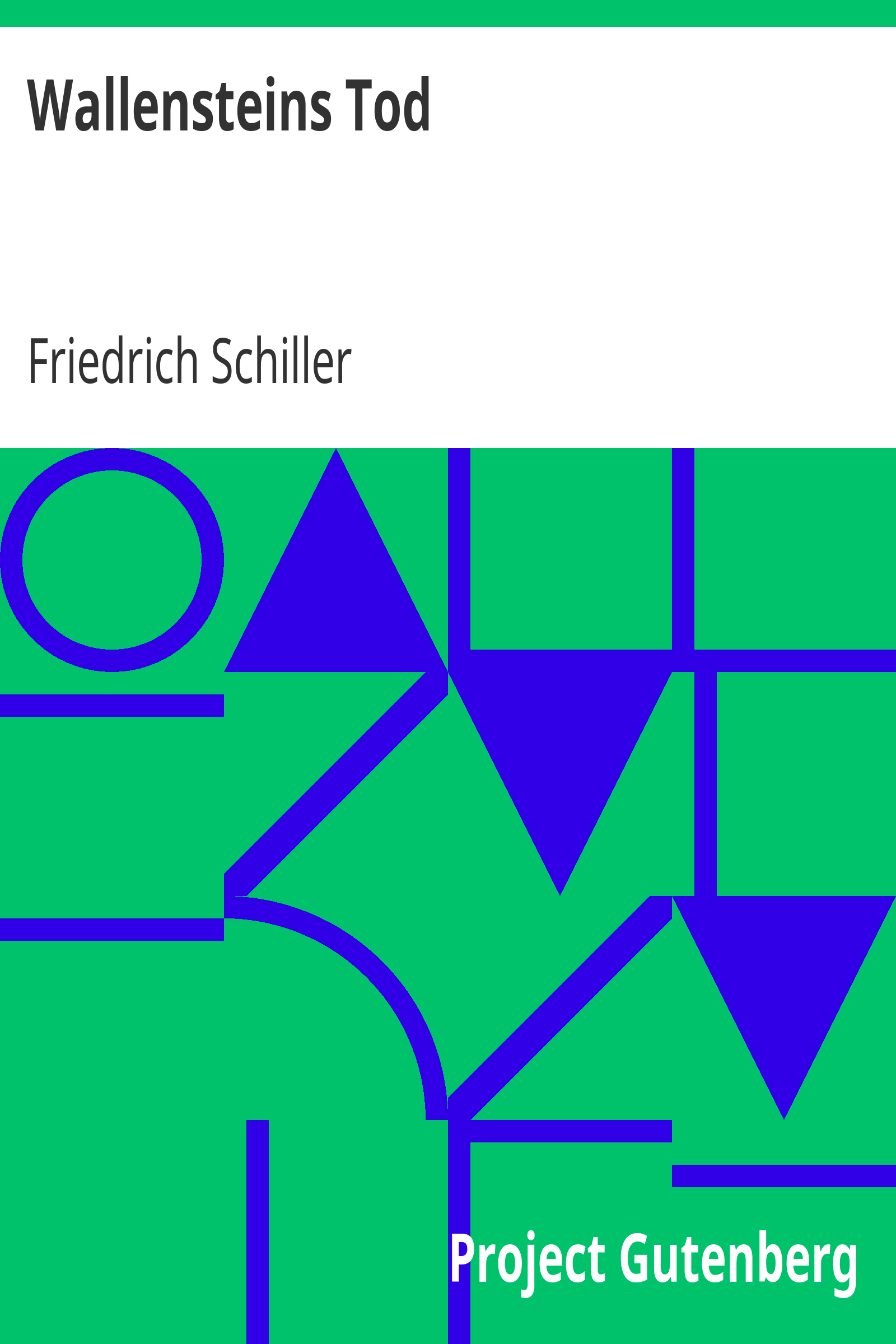 Wallensteins Tod cover