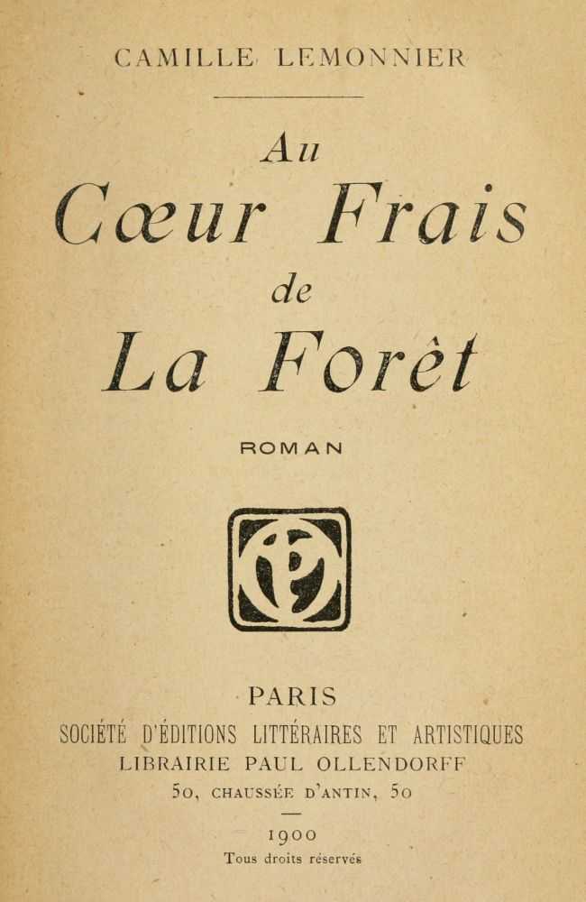 Au Coeur Frais de la Forêt: Roman cover