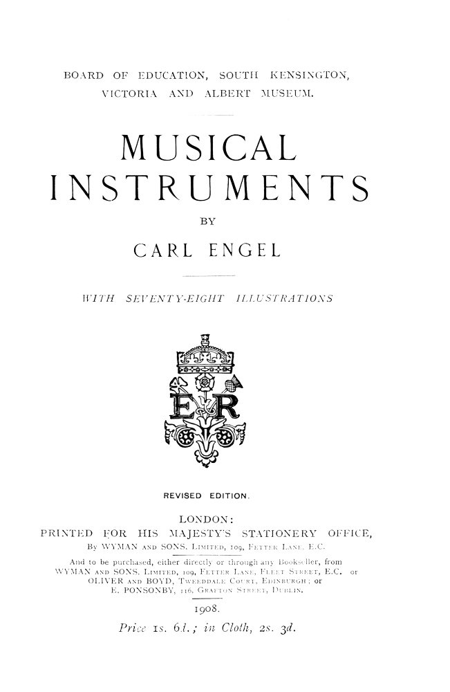 Musical Instruments [1908] cover